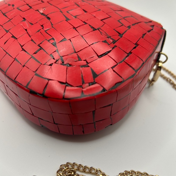 Ramla Moroccan Red Mosaic Tile Handmade Evening Bag - Picture 6 of 7
